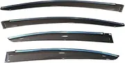 QVQOCUKS Window Visor Vent Shades Compatible for Civic 2012 2013 2014 2015 Vent Sun Deflectors Guard ABS Accessories 4Pcs/1Set
