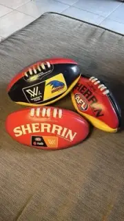 Official Crows AFL Woman’s Member Footballs X 3 Brand New 2019, 2020, 2021