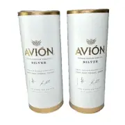 Lot of 2 New Avion Tequila Silver Liquor Empty Tall 750ml Gift Containers