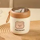 Stainless Steel Kitchen Tableware Cute Bear for Hot Or Cold Food (Soup Cup)