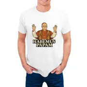 Totus Tuus Pope Leo XIV 2025 Mens T-Shirt Catholic Tribute Tee White(G) M