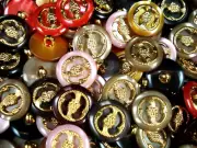 Buttons 17.5mm Decorative Shank 30pc Mix Dressmaking Crafts Sewing