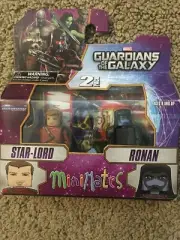 MARVEL GUARDIANS OF THE GALAXY MINIMATES 2 PACK STAR LORD & RONAN MOVIE FIGURES