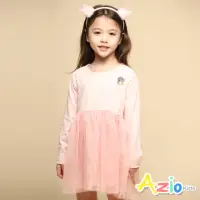 在飛比找momo購物網優惠-【Azio Kids 美國派】女童 洋裝 立體鳳梨貼布網紗長