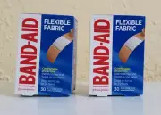 2 boxes Band-Aid Brand Flexible Fabric Adhesive Bandages (30 count)