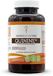 Secrets Of The Tribe Quinine Capsules 500 mg Wildcrafted Quinine (Cinchona officinalis) Dried Bark, Leg Cramp Support Supplement (150 Capsules)