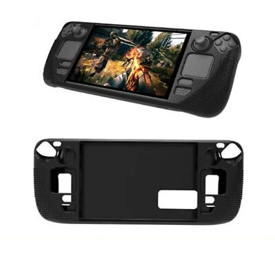 For Steam Deck Game Console Case Anti-slip Particles Silicone Protective Cover
