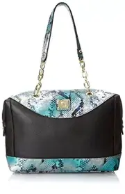 Anne Klein String Me Along Satchel Top Handle Shoulder Strap Bag Moonstone Multi