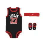 NIKE 包屁衣 JORDAN 新生兒 嬰幼兒 禮盒組 彌月禮 喬丹 三件組 [ACS] JD2323025NB-001