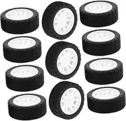 Science Learning Toys 20pcs 30mm Robot Car Wheels Craft Wheels for Boys and Girls DIY Toys for Model Vehicles