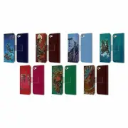 OFFICIAL DAVID LOZEAU SKELETON GRUNGE LEATHER BOOK CASE FOR APPLE iPOD TOUCH MP3