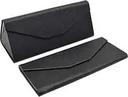 [Generic] Cactus Glasses Case - Leather Magnetic Folding Hard Case for Sunglasses