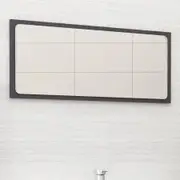 Bathroom Mirror Grey 80x1.5x37 cm Chipboard