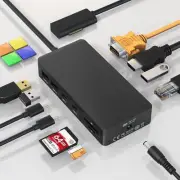 Microsoft Surface Docking Station 11-in-1-4K@60Hz HDMI/VGA Dual Monitor Dock