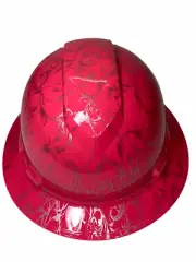 Hydro Dipped Hard Hat Ridgeline Full Brim Custom Pink Lilys