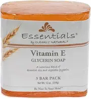 Clearly Natural Glycerine Bar Soap, Vitamin E, 3 Count