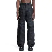 [RICK OWENS] Hollywood Stefan Cargo in Linen Twill Black