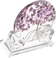 Levemolo Epoxy Resin Crystal Tree Ornament Natural Sculpture Desktop Adornment for Home Office Unique Design for Crystal Tree Decor with Flat Base