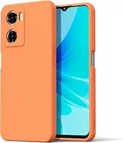 [Byvuwiay] Case Compatible with Oppo A57 4G / A57s Case, Soft TPU Liquid Silicone Case, Mobile Phone Case Shockproof Scratch-Resistant Protective Case Oppo A57 4G / A57s Case, Orange