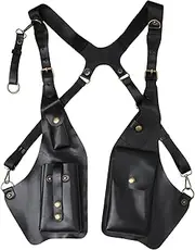[Tadill] Steampunk Shoulder Harness Bag Wallet Pocket Portable Durable Wallet Purse Pouch for Cosplay Accessories Outdoor