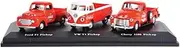 Coca-Cola Classic Pickup Set, Red - Motorcity Classics 472100 - 1/72 Scale Diecast Model Toy Car