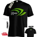 英特爾 NVIDIA GEFORCE GTX 遊戲 T 恤 INTEL AMD MAN 棉 T 恤 BAJU 超細纖維