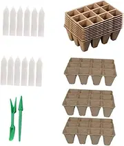BESPORTBLE 1 Set Germination Tray Cup Planting Nursery Pot for Succulents Cuttings Transplanting Includes Cups Labels Seedling Tools Design for Easy Growth