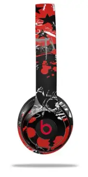 Skin Wrap for Beats Solo Wireless 2 3 4 Emo Graffiti SKIN ONLY