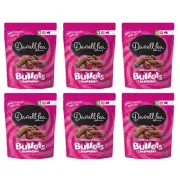 902383 6 x 204G PACKETS OF DARRELL LEA MILK CHOCOLATE RASPBERRY COVERED BULLETS
