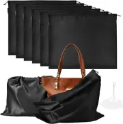 6 Pack Dust Bags for Handbags Silk Dust Cover Bag for Handbags Purses Shoes Boot