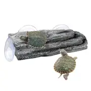 Turtle Basking Platform, Turtle Dock, Resin Turtles Basking Rock with Suction
