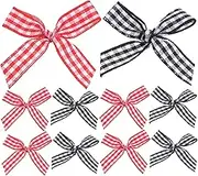 Pcs Mini Bowknots for Crafting DIY Bow Decorations Checkered Ribbon Hairpins Accessories Craft Sewing Decor Bows Mini