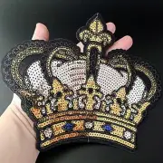 Crown Clothes Patches Fabric Women Clothing Cloth Embroidery Patching 1PC