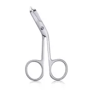 Stainless Steel Tweezers Scissor Handle, Precision Eyebrow Tweezers, Professi...