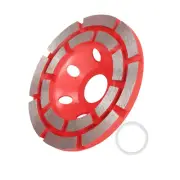 Double Row Diamond Grinding CUP Wheel Disc Grinder For Asphalt Grinding125mm Red