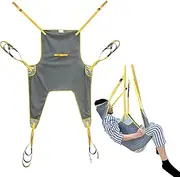 PRELGOSP Toileting Sling, Universal Transfer Sling with Mesh Fabric, Patient Lift Sling for Bed Positioning and Bathing, 500lbs Weight Capacity