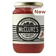 NEW SIZE!!!! McClure's Spicy Bloody Mary Mix, Case of Six 16 Oz Glass Jars