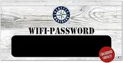 MLB Seattle Mariners Unisex Seattle Mariners WiFi Password Sign, Team Color, 6 x 12