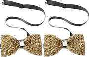 [Healeved] Rhinestone Sequin Bow Ties for Men and Boys Pre Tied Elegant Bow Knots for Weddings Parties and Formal Events Easy to Wear and Stylish Design