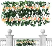 Artificial Hedges for Garden | Expandable Faux Leaves Fence Screen for Outdoor,Decorative Greenery Fencing Panel for Outdoor Indoor Backyard