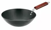 Futura Hard Anodised 2.5 Ltr Deep Fry Wok Pan Flat Bottom ADL25 By Hawkins