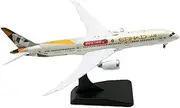 Pre-Built Model Aircraft 15CM 1/400 Scale Highly Detailed Airliner Model for Etihad Airways B787-9 A6-BLM Flaps Aircraft Collectible Model Miniature Airplane Model