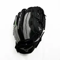 在飛比找momo購物網優惠-【MIZUNO 美津濃】少年用棒球手套 約11吋 黑x銀(3