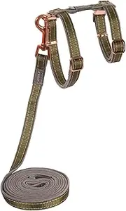 Rogz UrbanCat Cat Harness and Lead Set, Olive Twist, Small