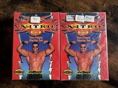 WCW Nitro 2000 Trading Card Game Two Player Set Starter Level SEALED SET OF 2