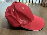 NWT! Roxy Quicksilver Women’s Baseball Cap Hat Red “Garden Party” Stitched OSFM