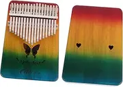 CORHAD 1 Set 17 Key Kalimba Thumb Piano Portable Musical Instrument with Natural Body Workmanship present for Adults Easy to Play and Clean