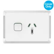Clipsal Pro Single Powerpoint 15A Skin White | P3015-15C-XW