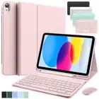 Smart Case With Keyboard Mouse Cover For iPad 10th 9th 8th 7th Gen Air 3 4 5 Pro