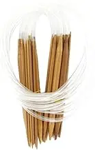 18 Sizes 2.0mm-10.0mm 80cm Bamboo Circular Knitting Needles